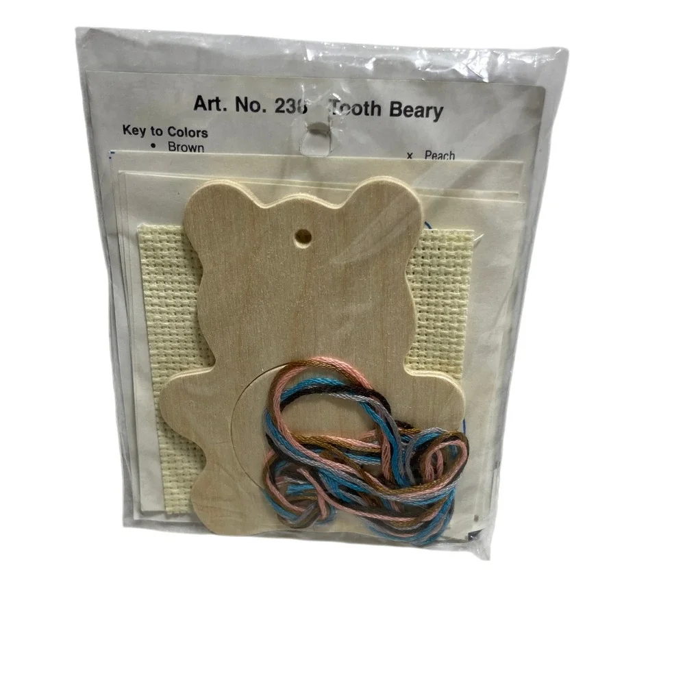 NMI Stitch N Frame Counted Cross Stitch Tooth Beary
